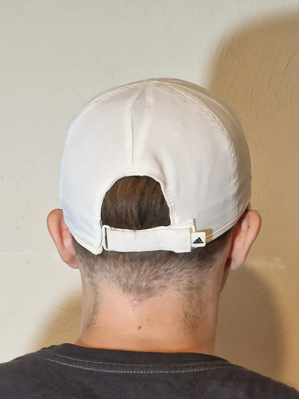 Adidas White Performance Baseball Cap with Blue Logo
